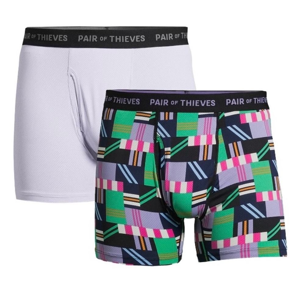 Pair of Thieves Men’s SUPERFIT Shoots & Ladders Boxer Briefs, 2-pack S